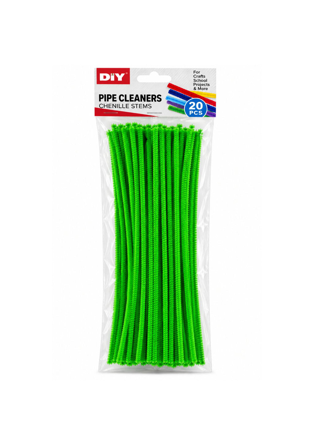 Pipe Cleaners / Chenille Stems – Assorted Colors, 20 PCS
