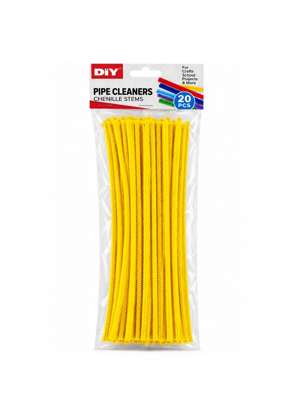 Pipe Cleaners / Chenille Stems – Assorted Colors, 20 PCS