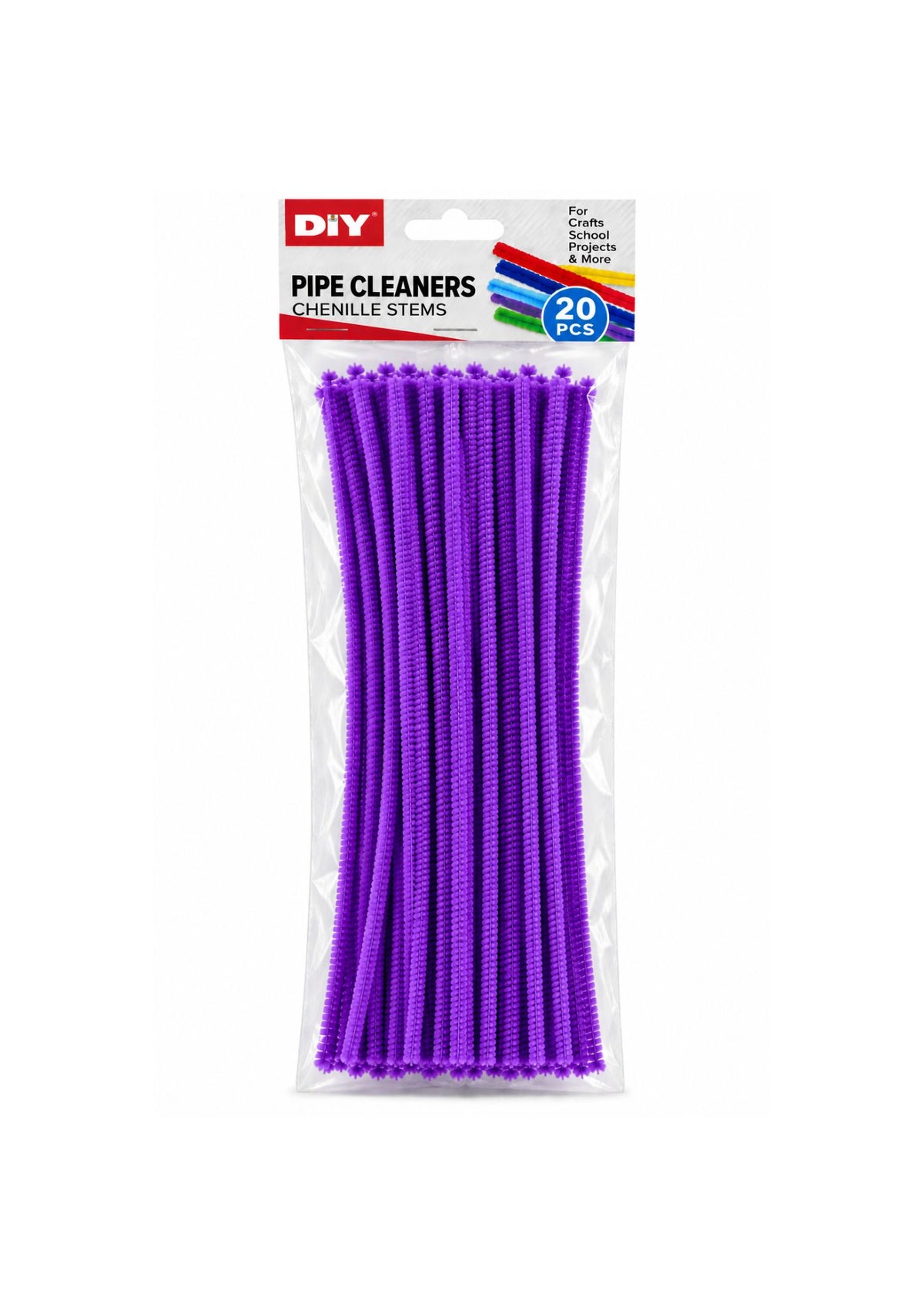 Pipe Cleaners / Chenille Stems – Assorted Colors, 20 PCS