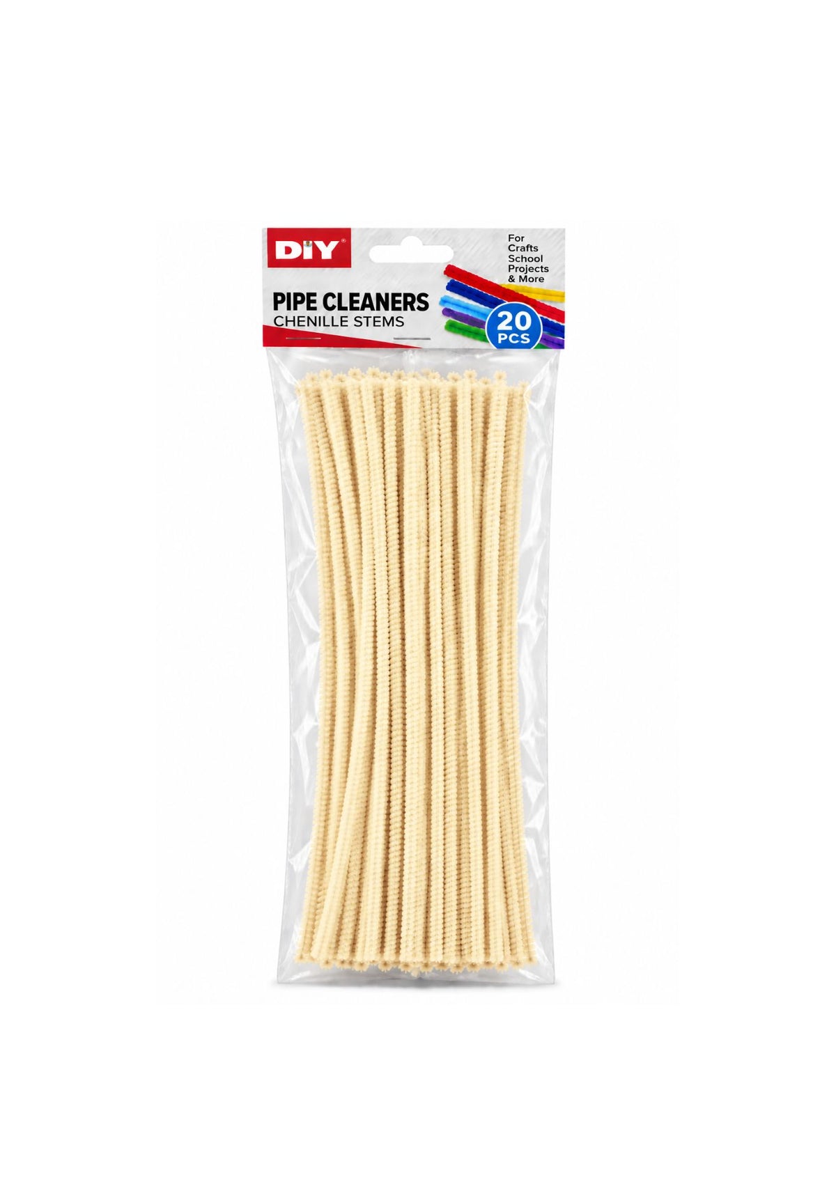 Pipe Cleaners / Chenille Stems – Assorted Colors, 20 PCS