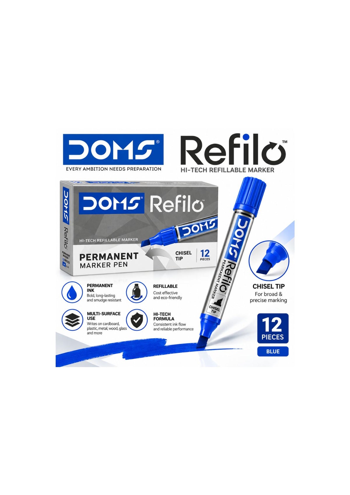 REFILLABLE PERMANENT MARKER