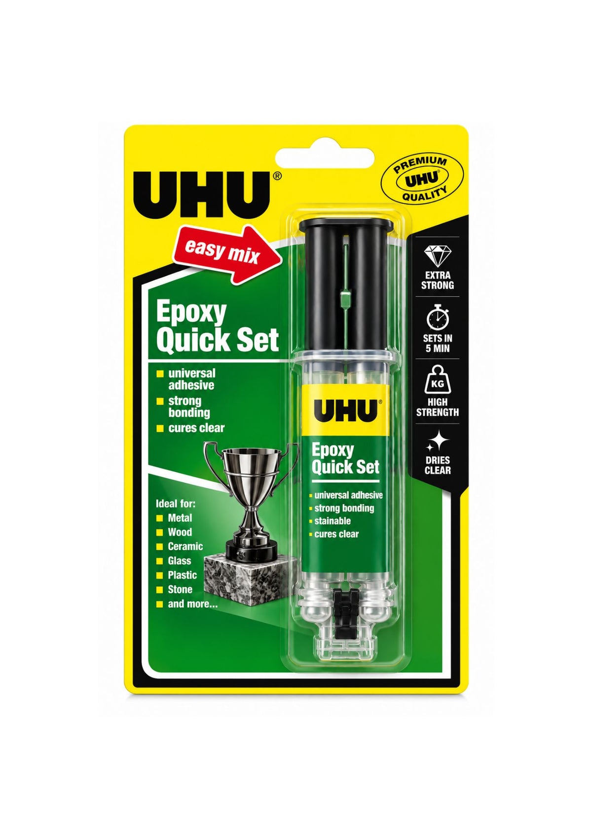 UHU Epoxy Quick Set – Extra Strong 2-Component Adhesive
