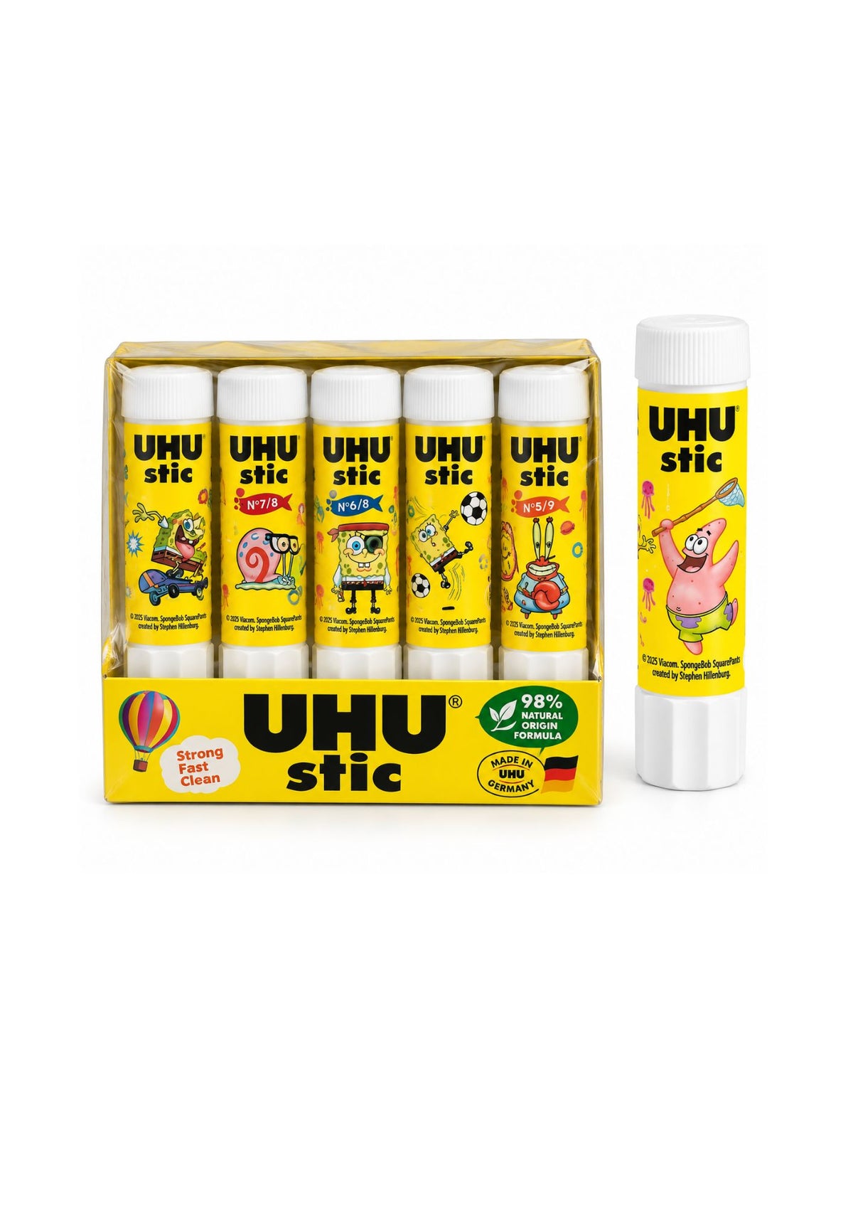 UHU Stic SpongeBob Edition Glue Stick – Strong, Fast & Clean