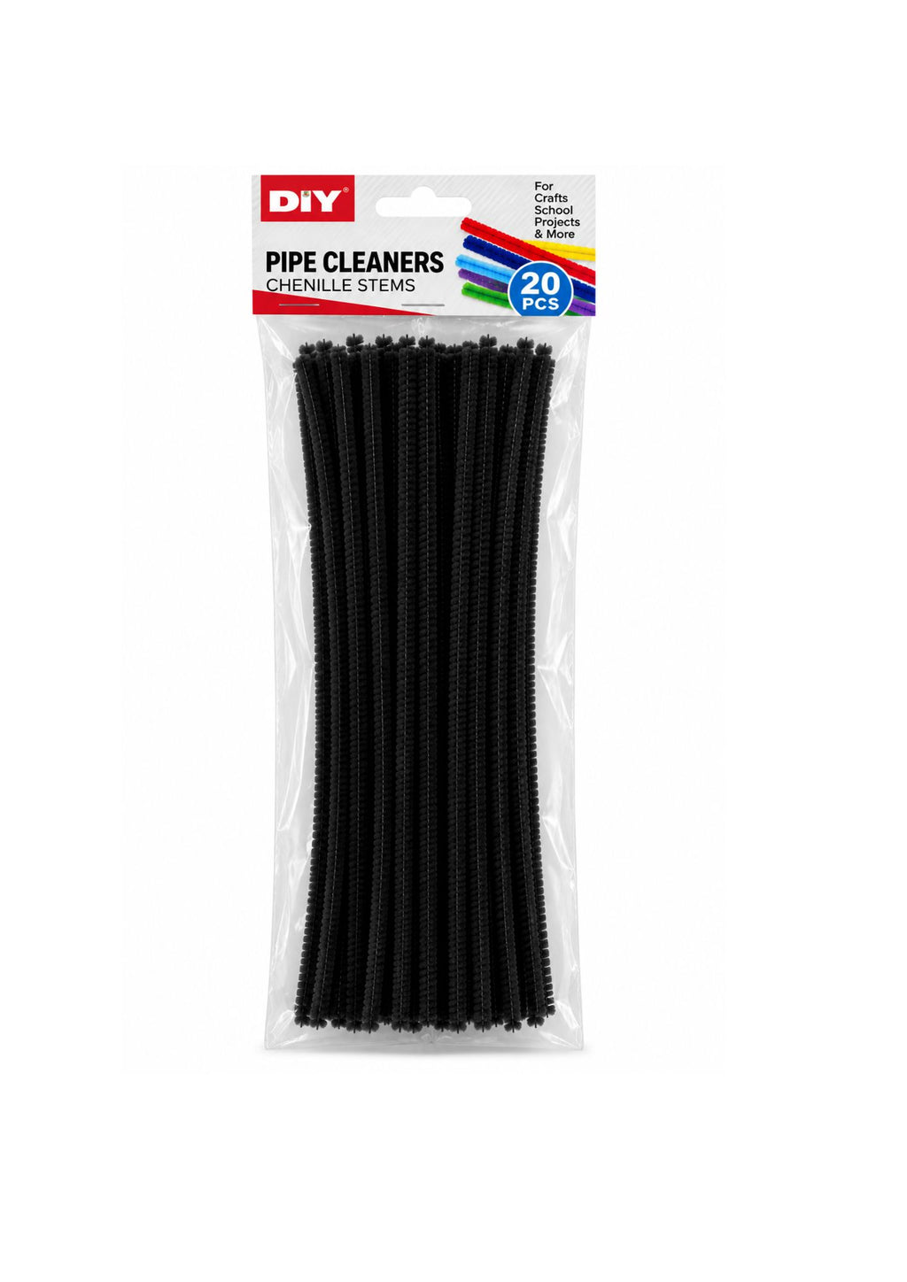 Pipe Cleaners / Chenille Stems – Assorted Colors, 20 PCS