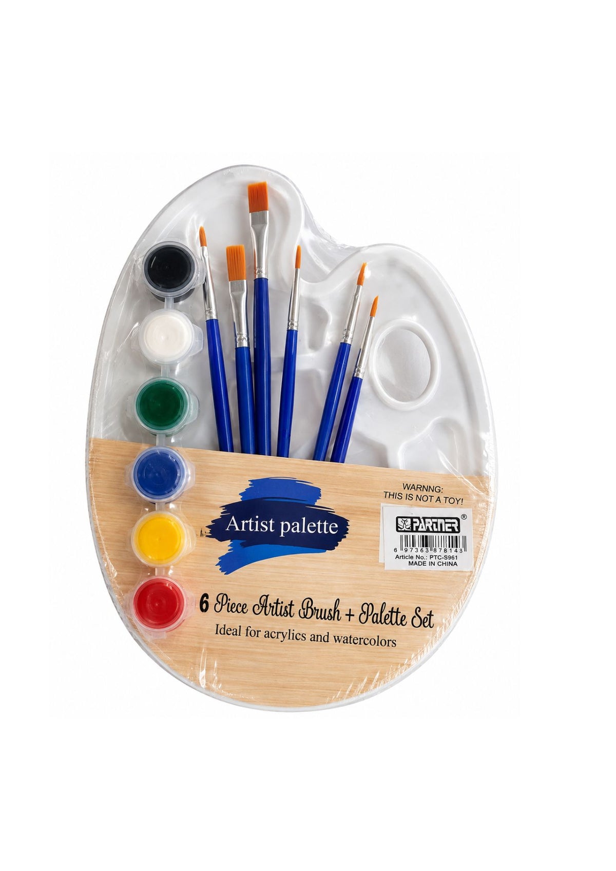 ARTIST BRUSH & PALETTE PAINTING SET