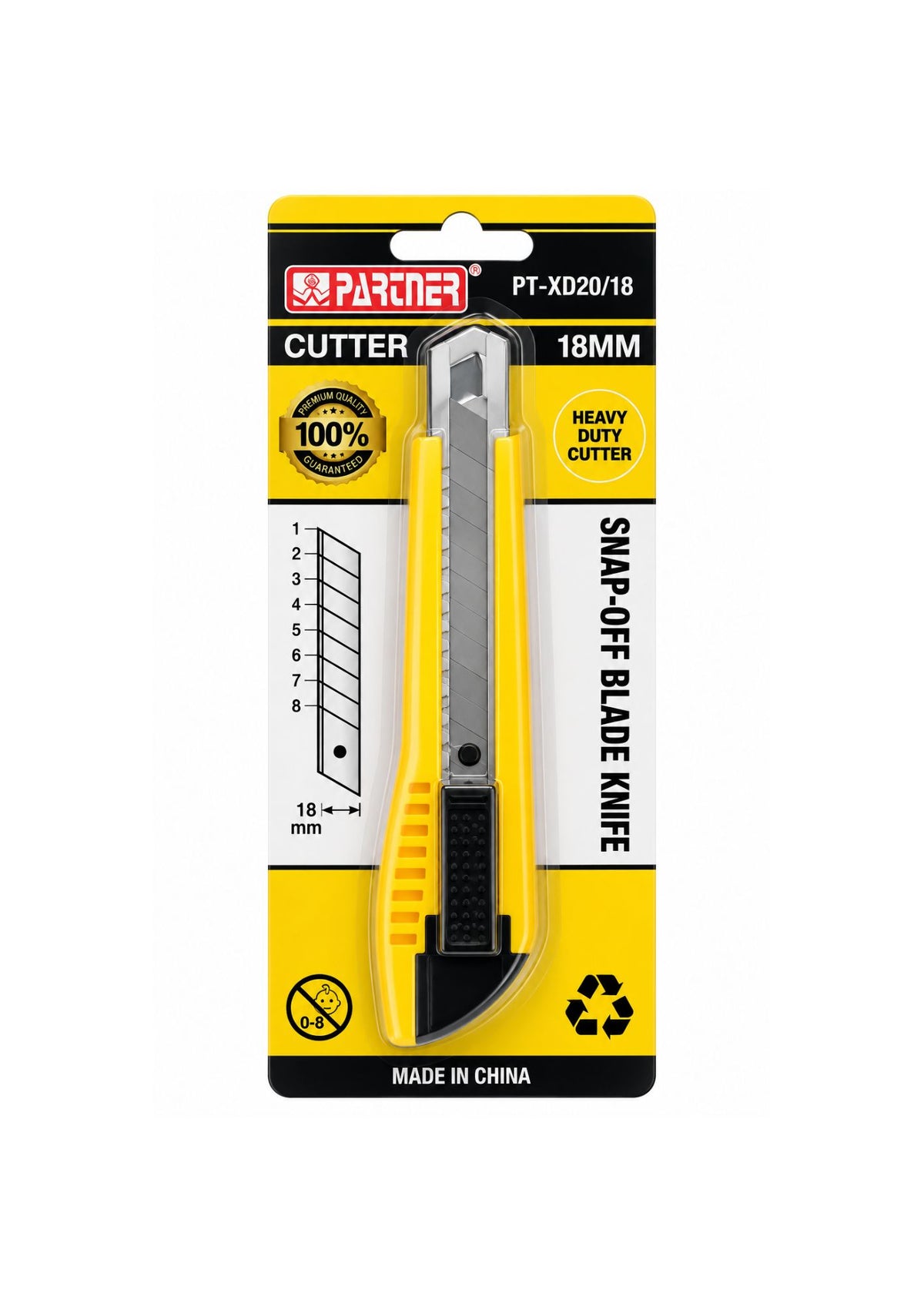 18MM HEAVY DUTY SNAP-OFF CUTTER KNIFE