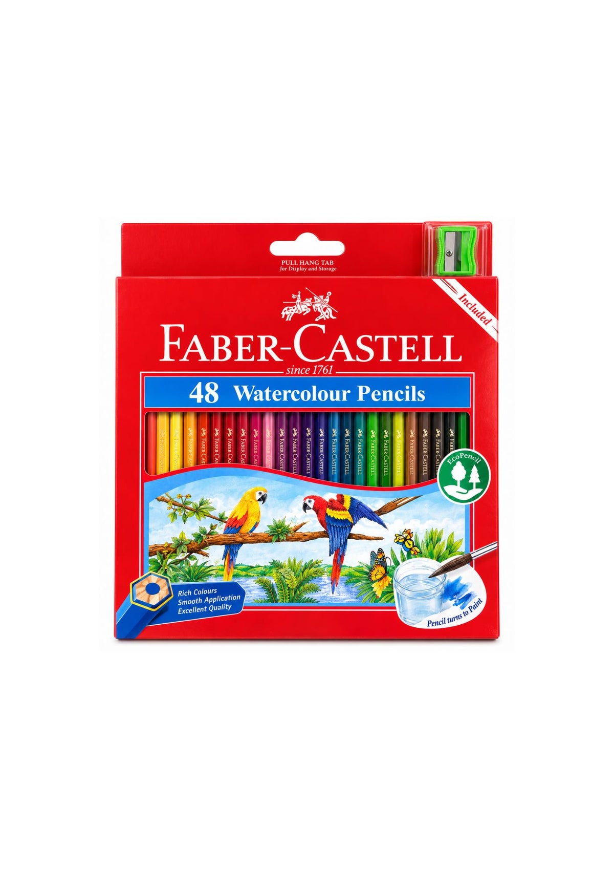 WATERCOLOUR PENCILS WITH SHARPENER